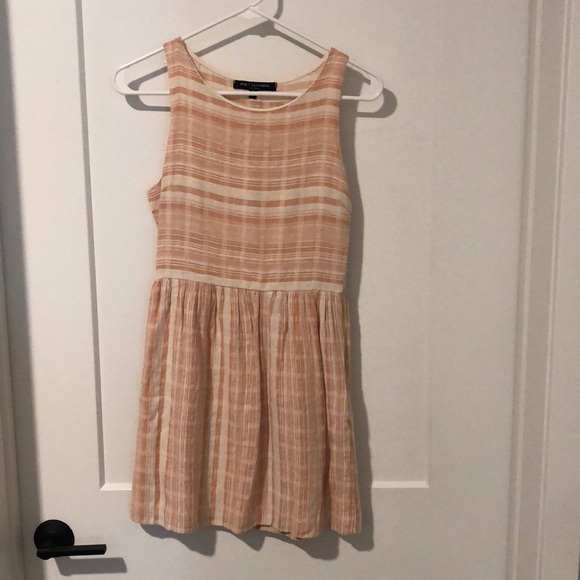 One Clothing Salmon and White Striped Dress Size: S - Picture 1 of 4